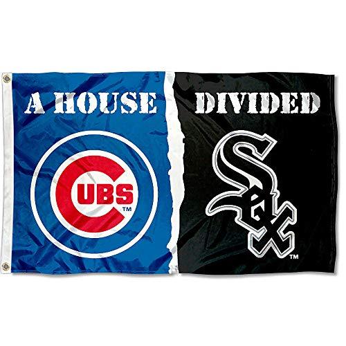 WinCraft Chicago White Sox and Chicago Cubs House Divided Flag