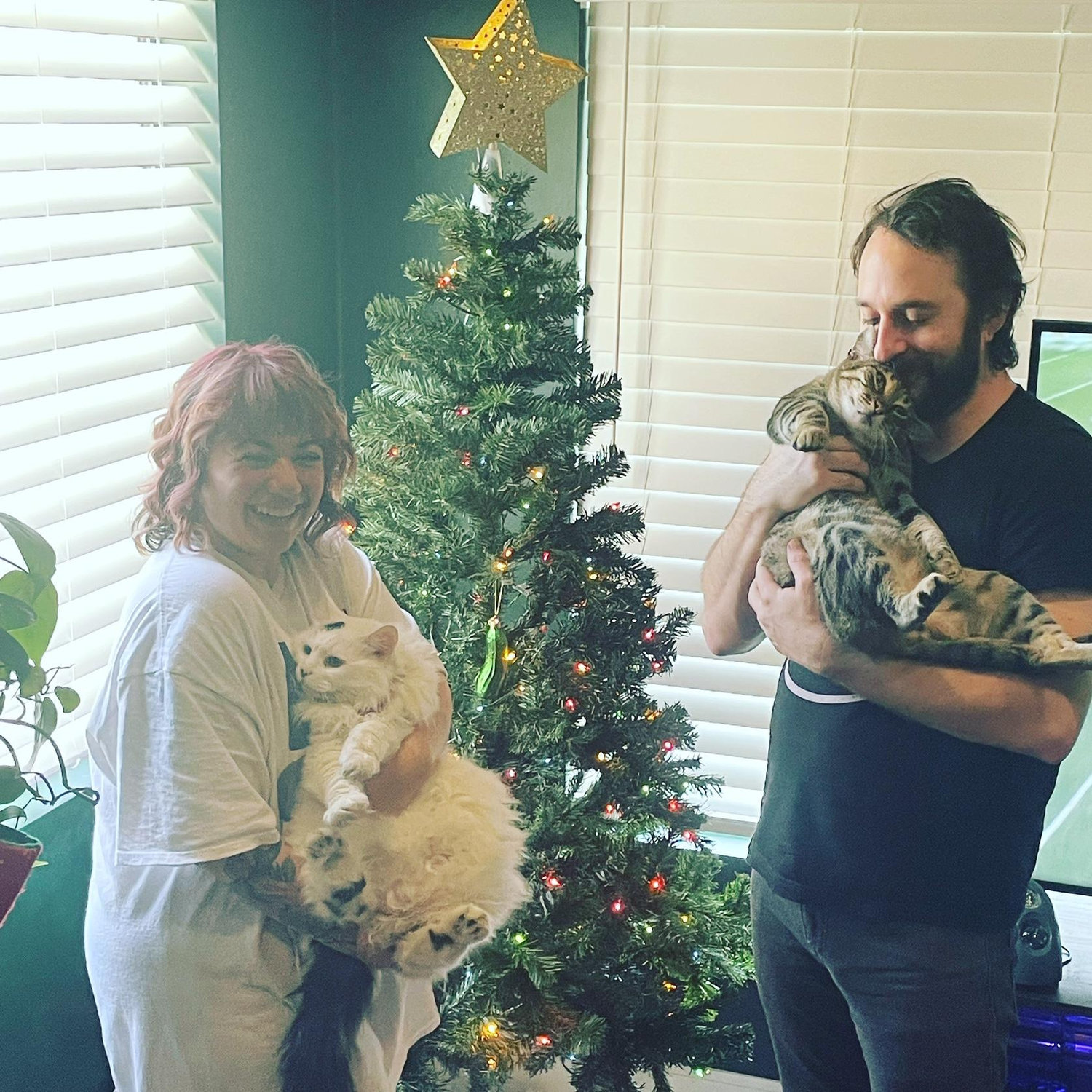 Our first Christmas moved in to our house with our babies, December 2022