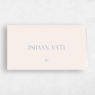 Cobalt, Blue Wedding Place Card - Gothenburg