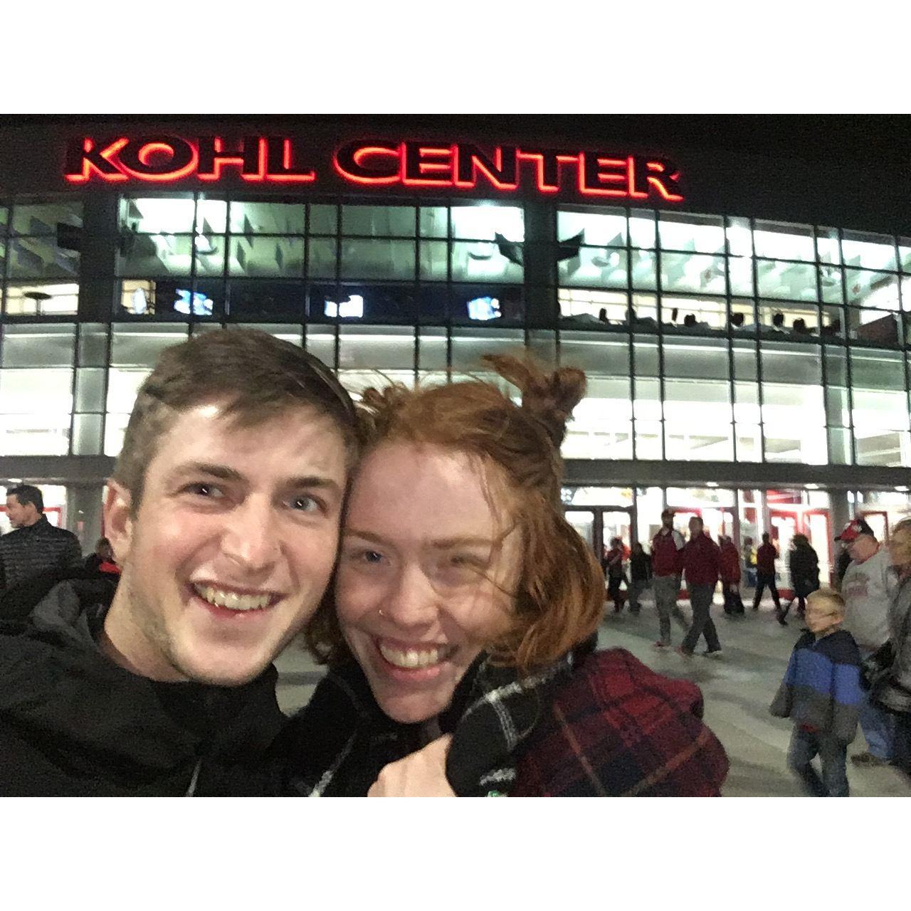 Rachel's first Badger Basketball game in November of 2017! On Wisconsin!