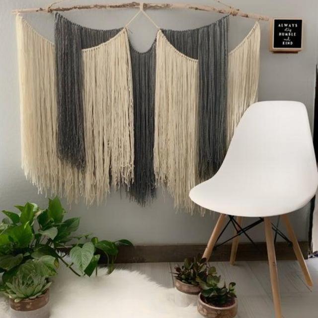 Extra Large Macrame Wall Hanging - Macrame Backdrop - Extra Large Wall Mural - Yarn wall hanging tapestry - Macrame Curtains "Nicole"