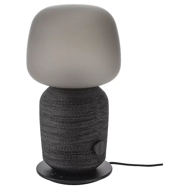 SYMFONISKTable lamp with WiFi speaker, black