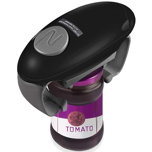 Electric Jar Opener, Hands Free Jar Opener for Weak Hands, Strong Tough Automatic Jar Opener Easy Open Any Size Jars, Kitchen Gadget for Seniors with Arthritis