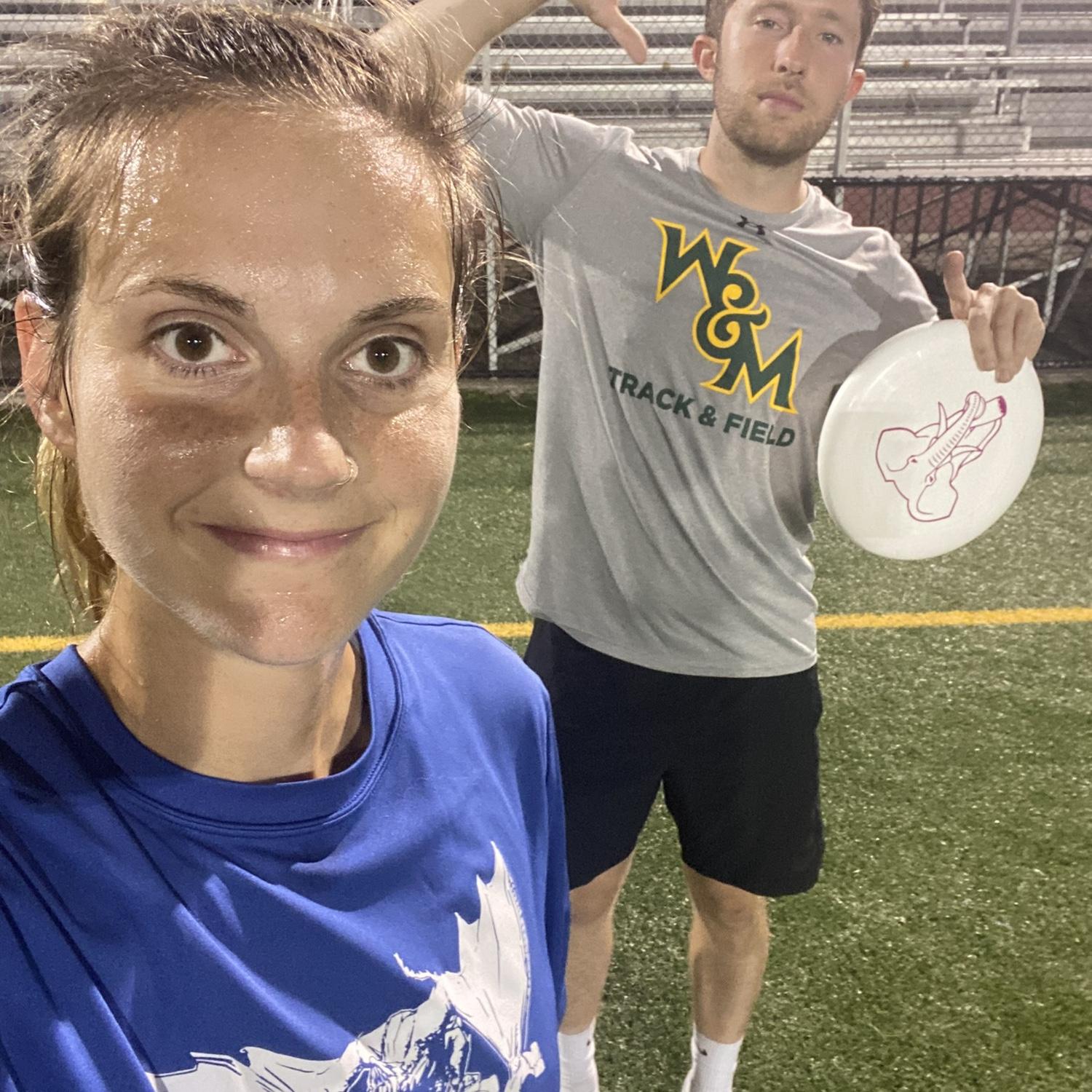 Proof we play frisbee together sometimes.