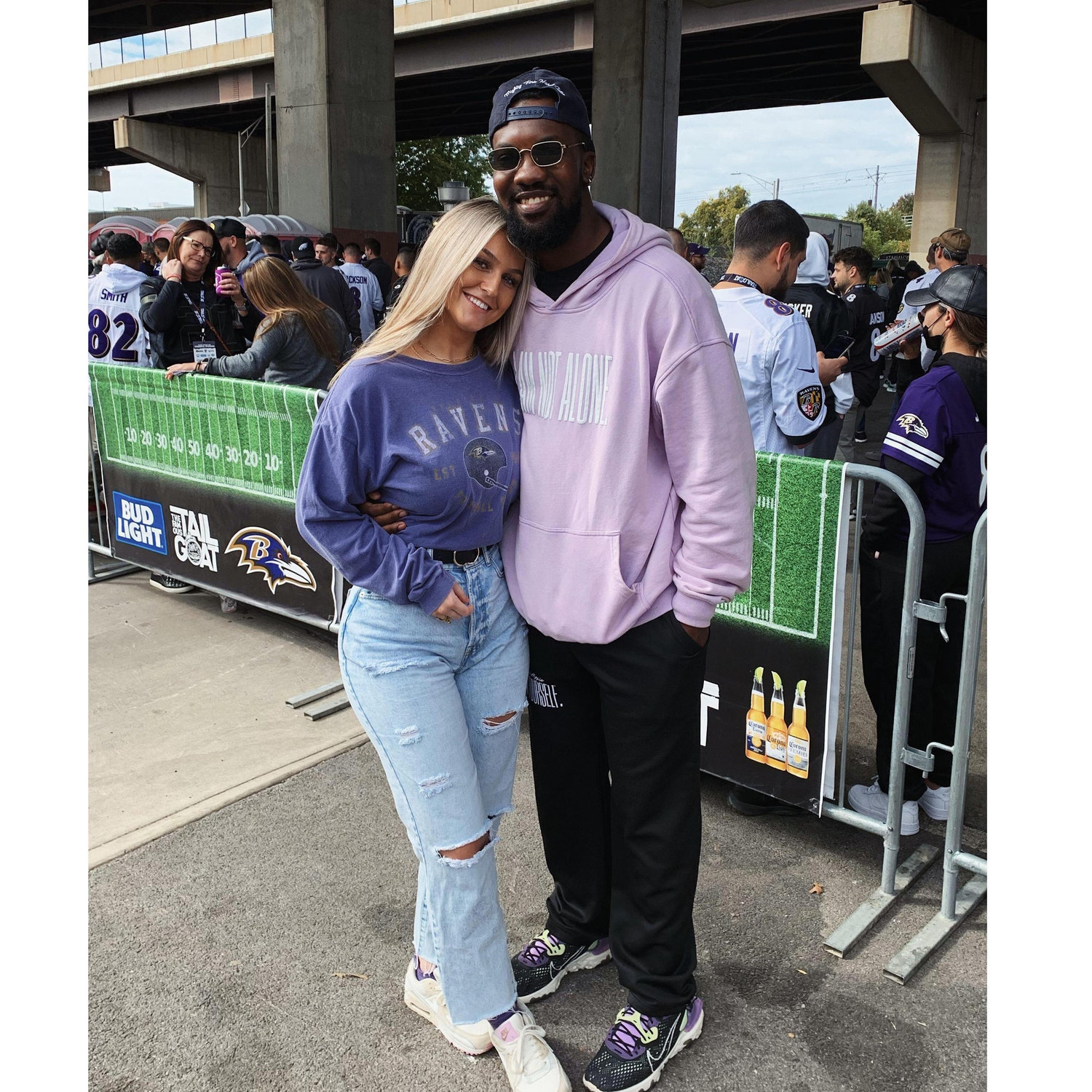 Our first Ravens game together!