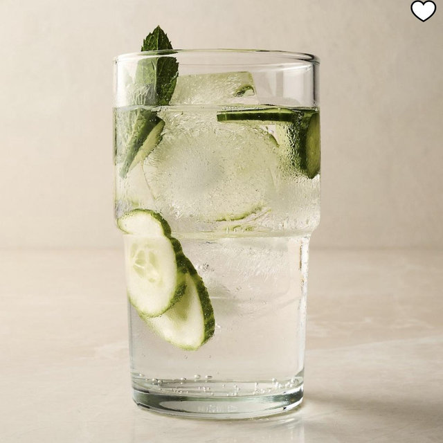Essential Stacking Drinking Glass Collection - Short, Clear, Set of 4