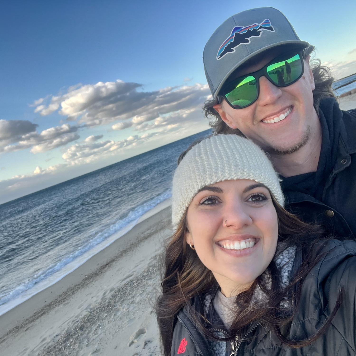 Our first trip to the "beach"