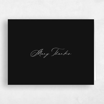 Black Wedding Thank You - Richmond Landscape