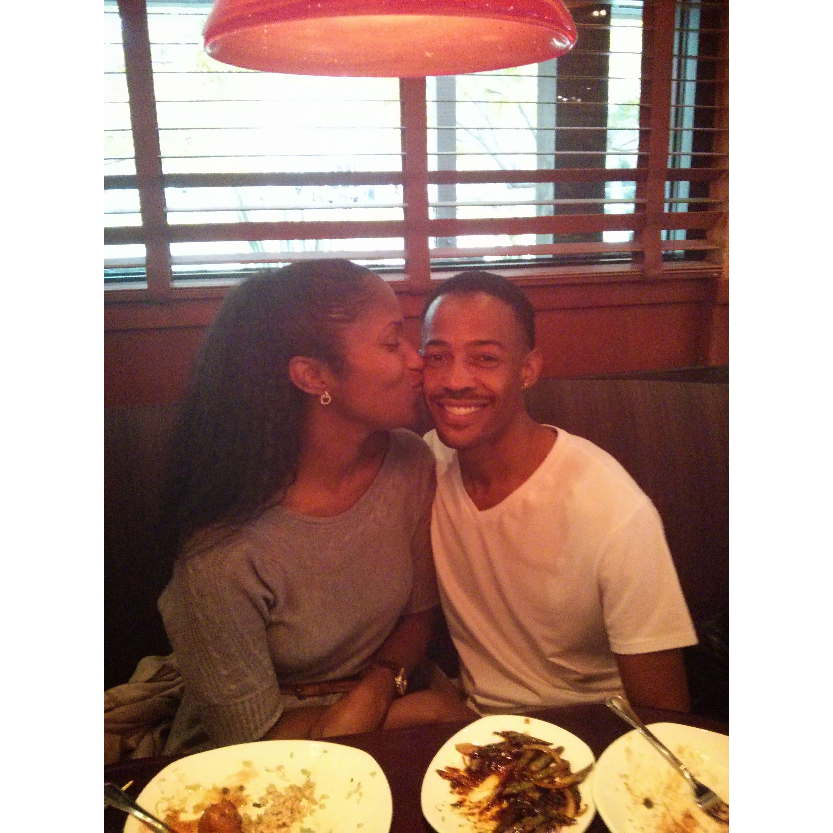 Our first date!!! PF Changs in Woodland Hills. Dec 5th 2013