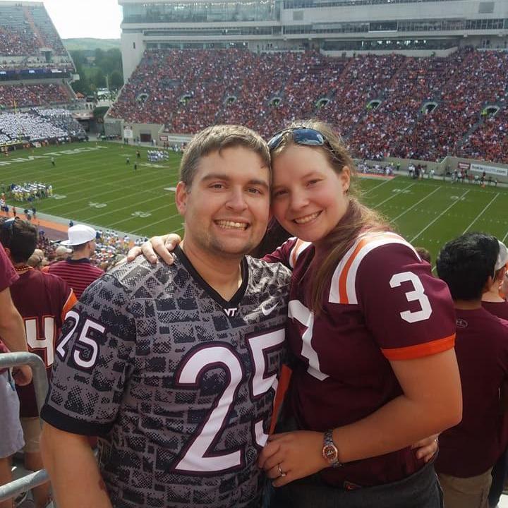 Our first Virginia Tech game together. September 9, 2017
