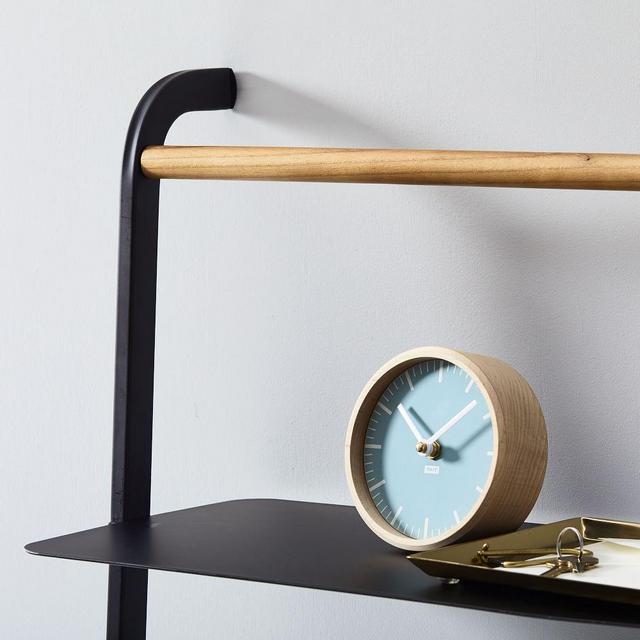 Leaning Ladders with Shelves, Black