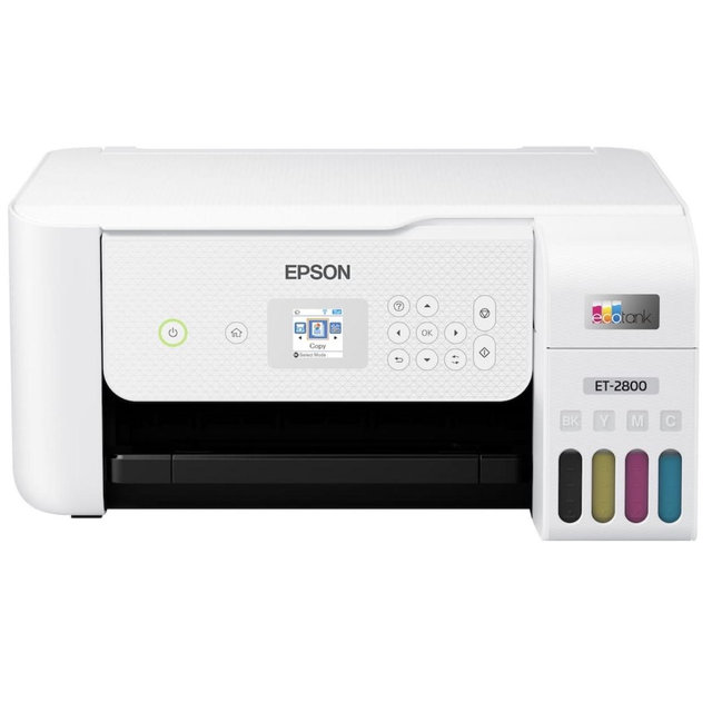 Epson - EcoTank ET-2800 Wireless All-in-One Supertank Inkjet Printer - White