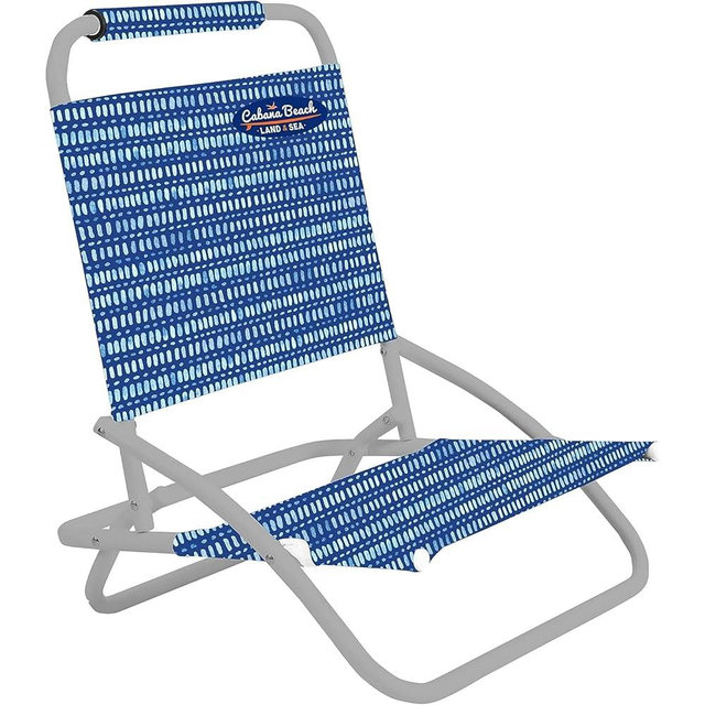 Cabana Beach Folding Beach Chair, 1 Position Lightweight and Portable Foldable Outdoor Camping Chair