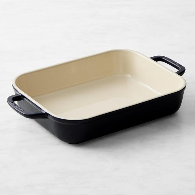 Le Creuset San Francisco Stoneware Rectangle Baking Dish, 12" x 9", Matte Navy