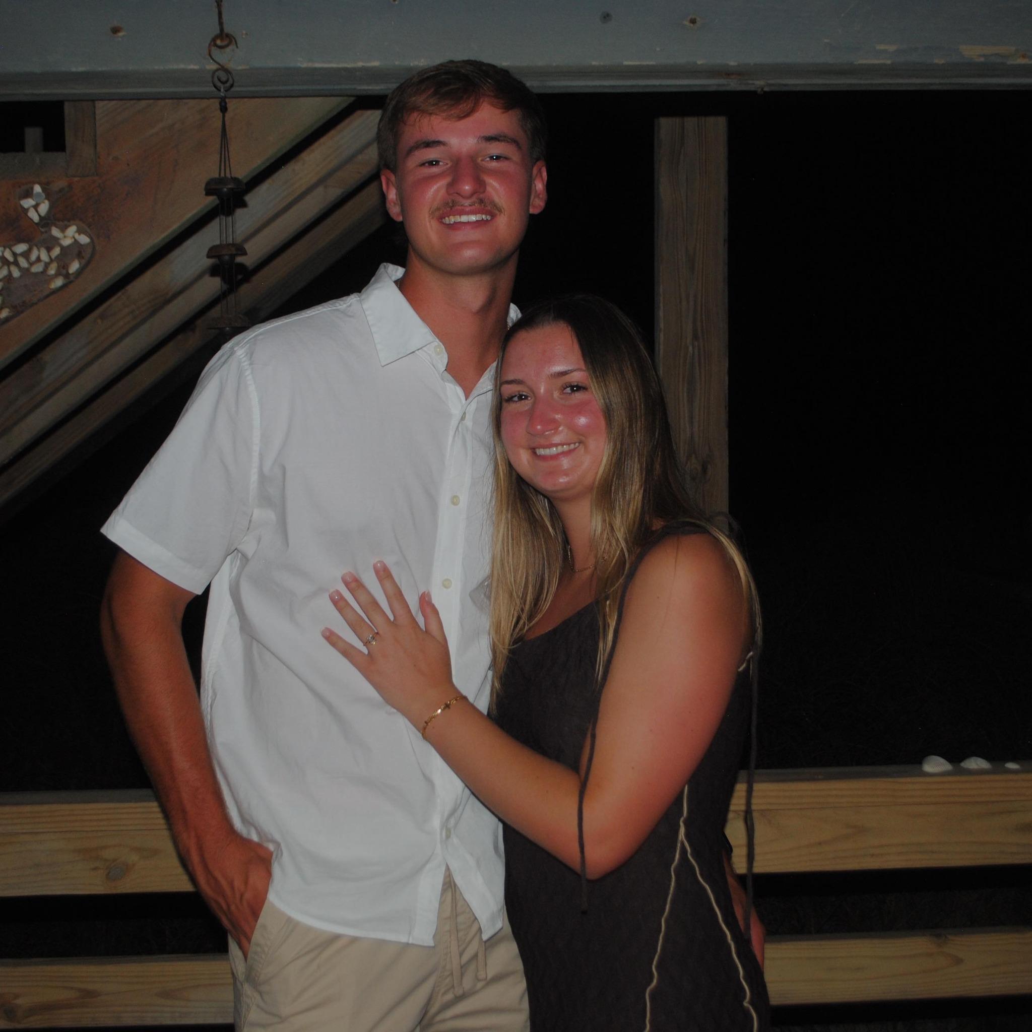 After our engagement dinner.