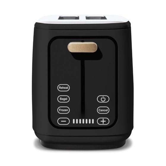 New beautifull 2-Sliice Digital Toaster with Touch-Activated Display, Adjustable Browning Control, Auto Shut-Off by D'rew Barry'more (Black)