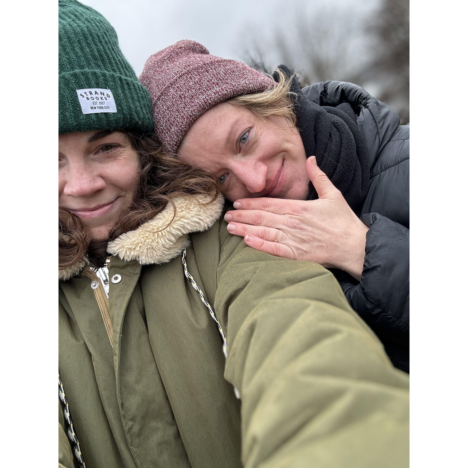 November 22, 2024 | Poet's Walk in Red Hook, Dutchess County, NY (I managed to surprise the very curious Erin Lee with a ring)