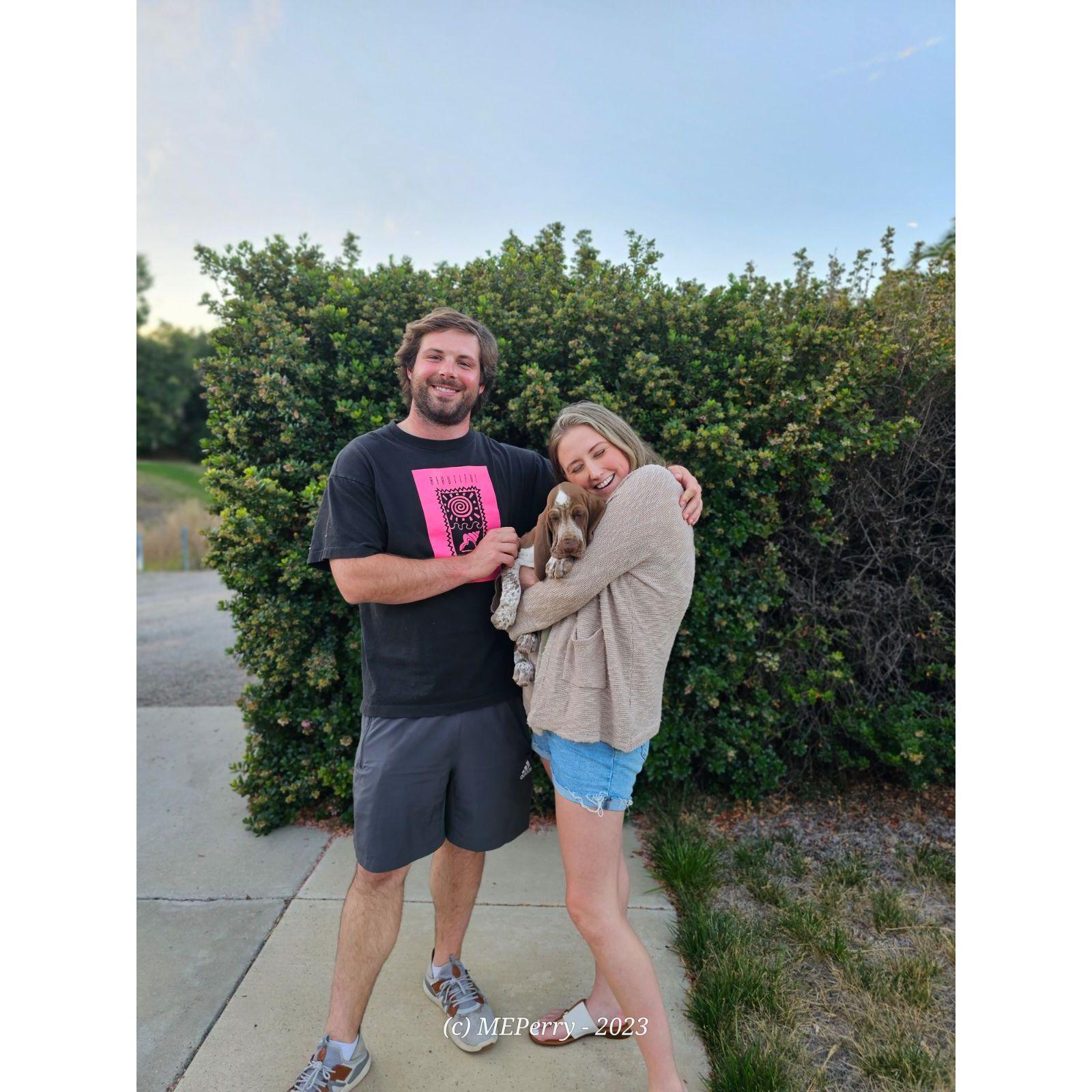 The day we picked up our Rita