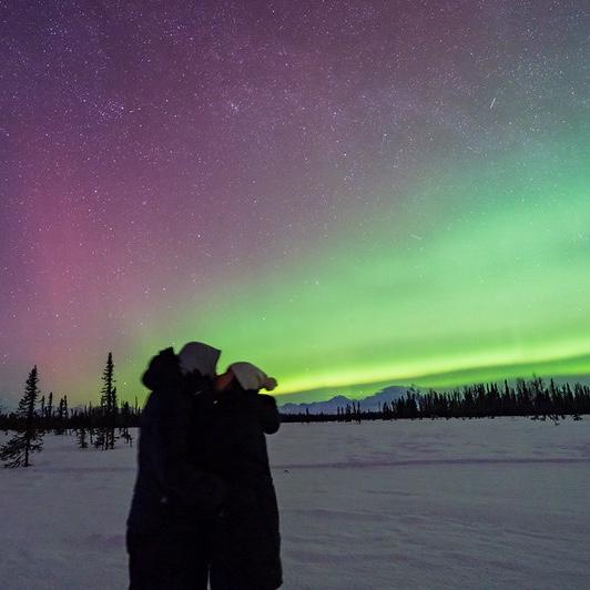 Proposal under the northern lights