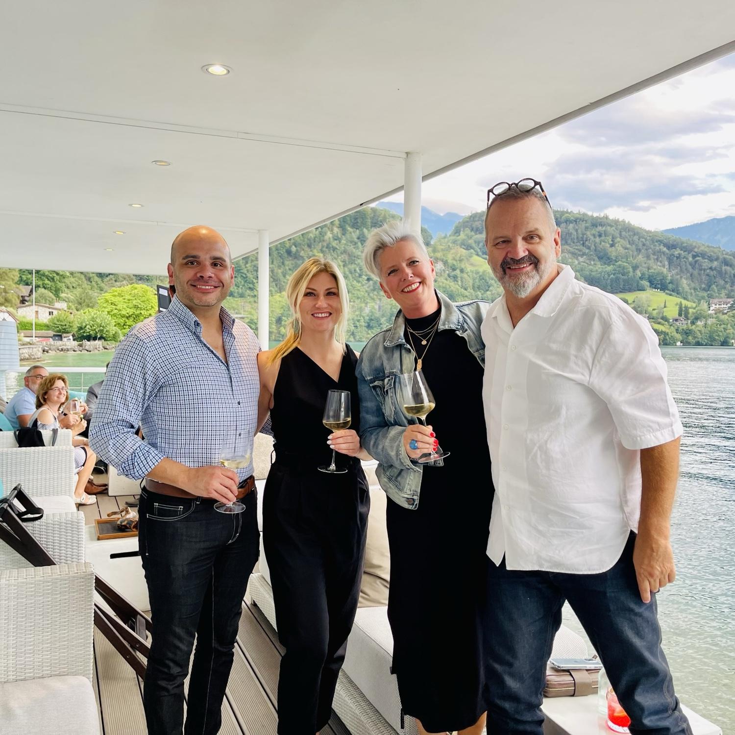First international trip together to Switzerland, meeting with great friends Susanne and Roger