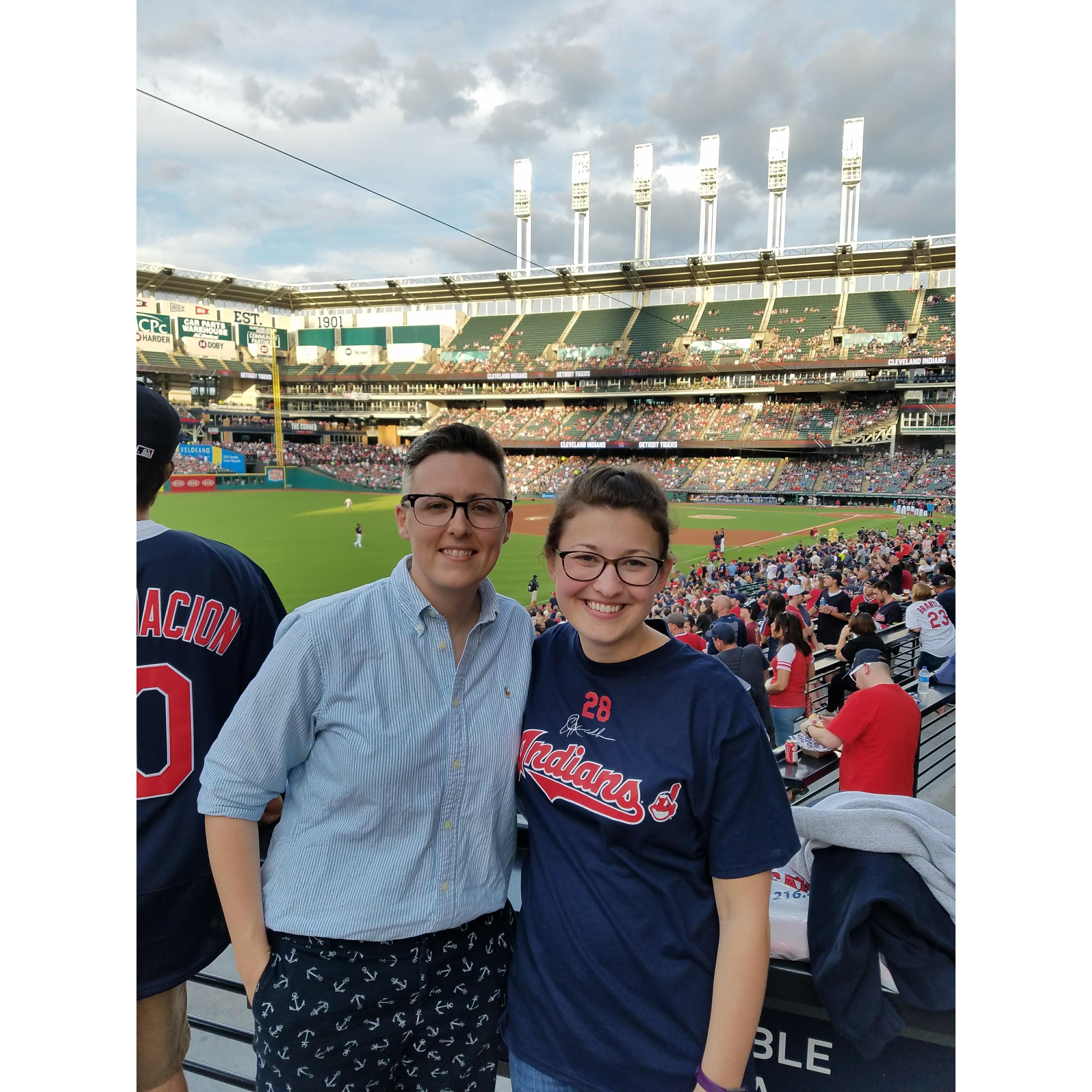 Our first trip to the Jake (Progressive Field) to see the Indians.