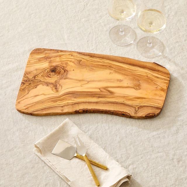 Olive Wood Natural Shape Board Large 17in