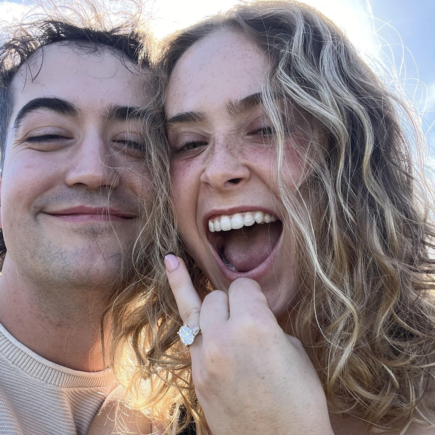 First picture as an engaged couple