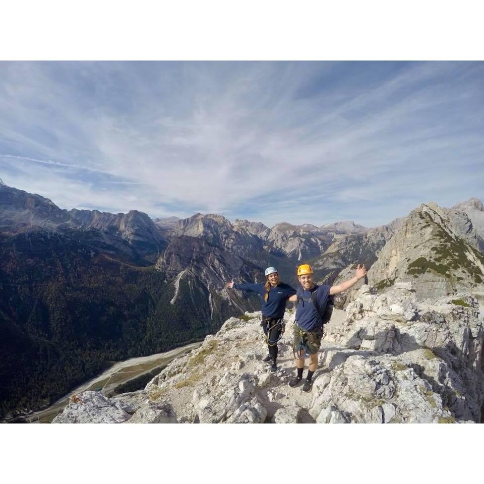 Scaling the Dolomites in Italy