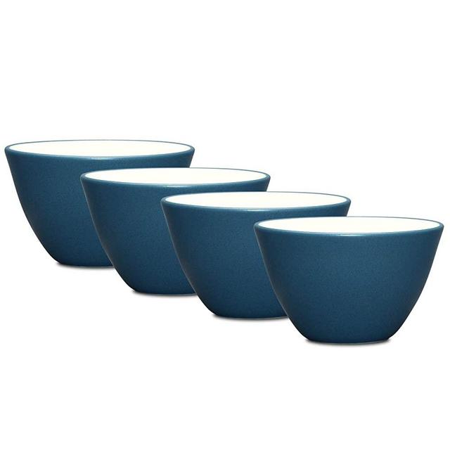 Noritake 4-Inch Colorwave Bowl, Blue, Set of 4