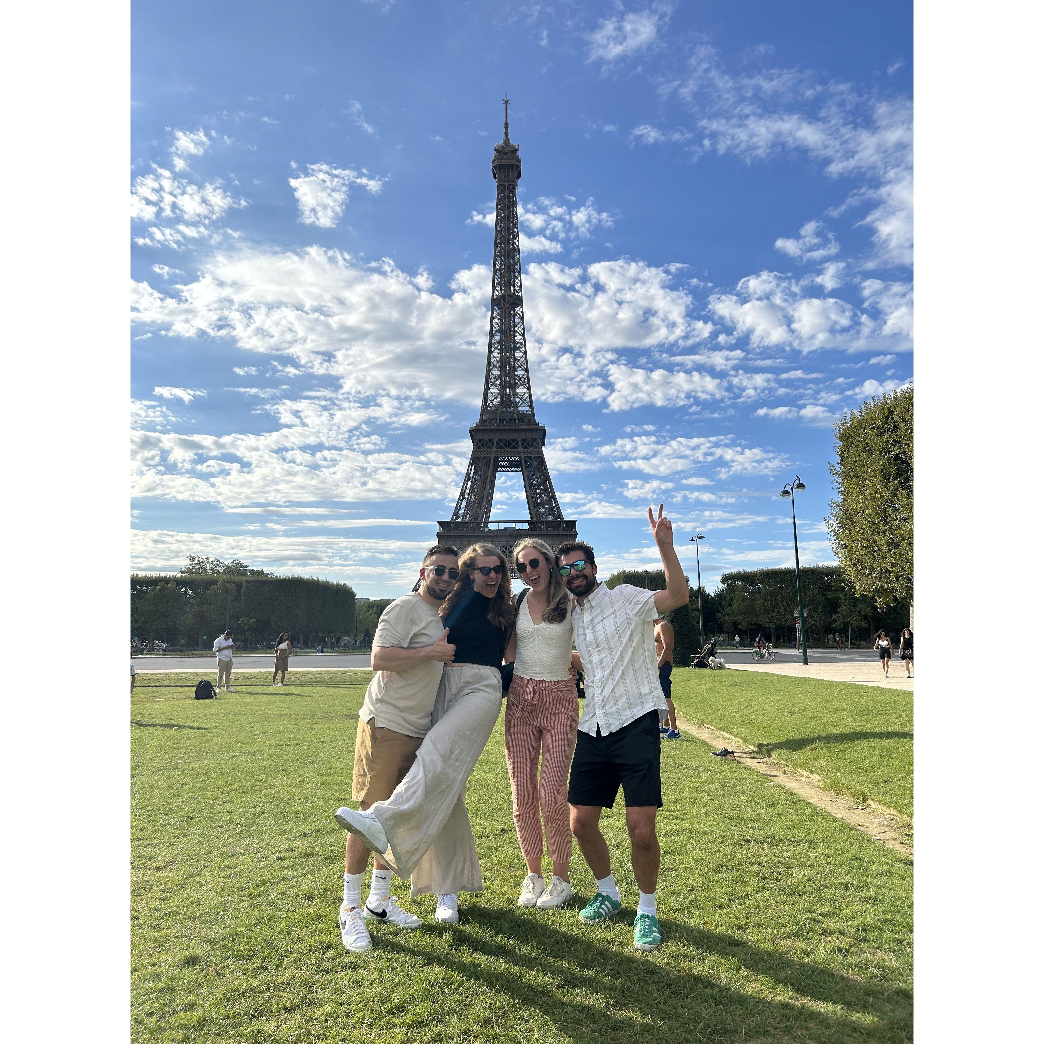 Paris trip with Linda's sister Hannah + brother in law Nick, August 2023