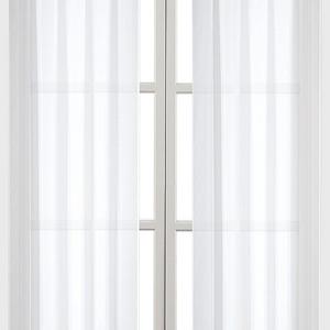 Premium White Sheer Curtains - Sheer Voile - White Luxurious - High Thread Window Curtains - 2 Panel Set - 52 by 84 Inches - by Utopia Bedding