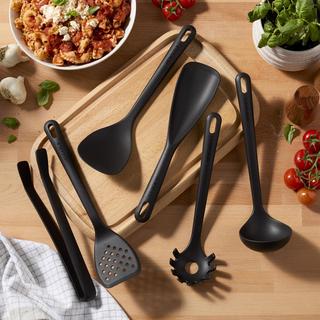 Silicone Onyx 6-Piece Cook & Serve Utensil Set
