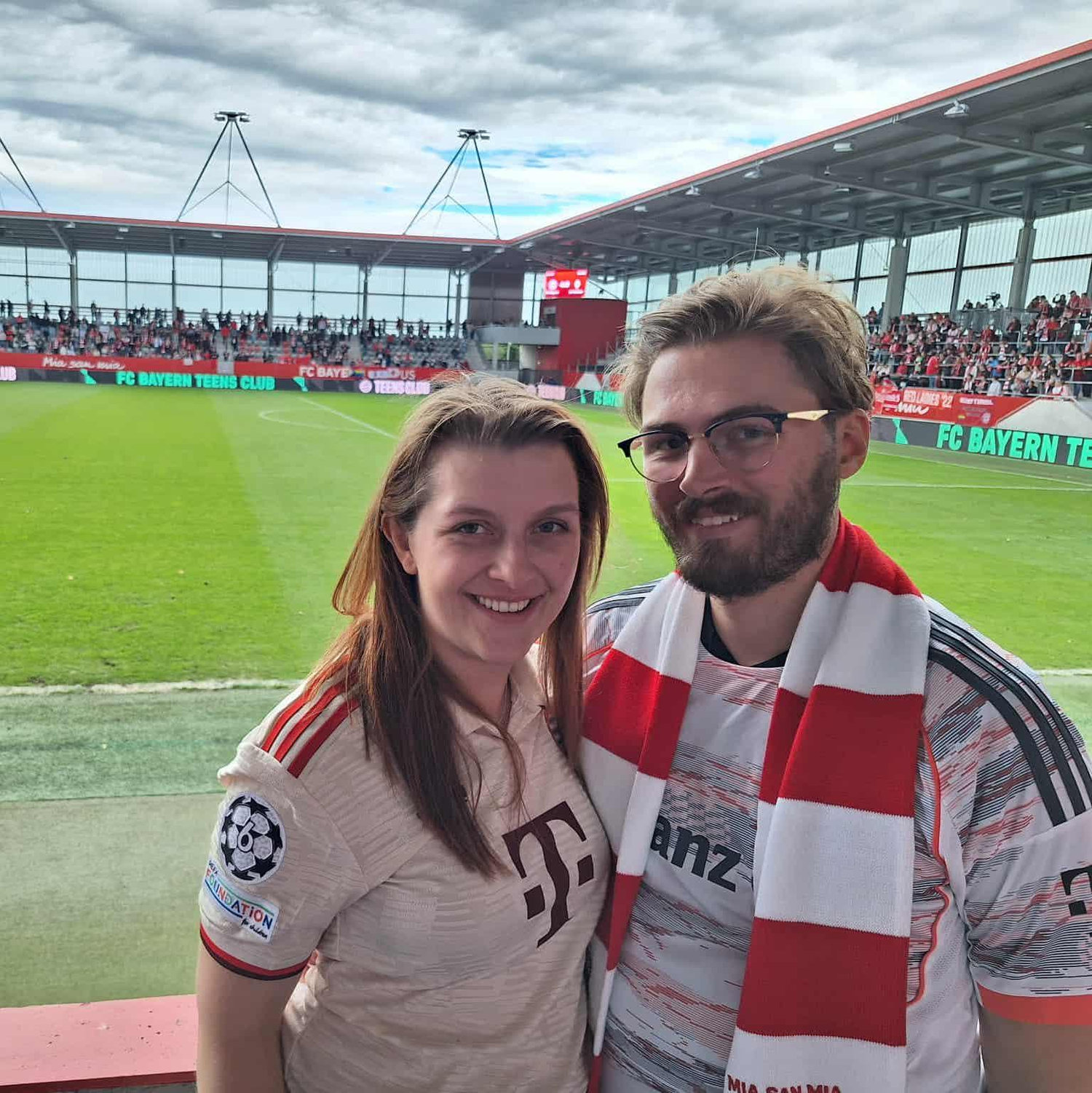 With little convincing, Patrick is now a Bayern Munich FC fan and we saw the women's team play!