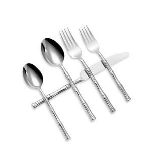 Hampton Forge Signature Bamboo Mirror 20-Piece Flatware Set