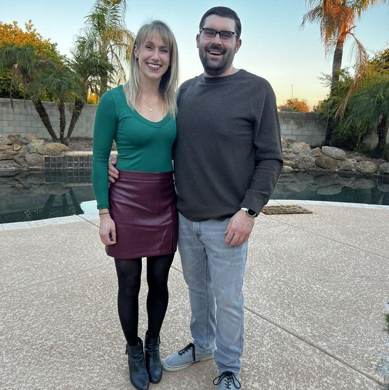 Our first Christmas together down in Arizona