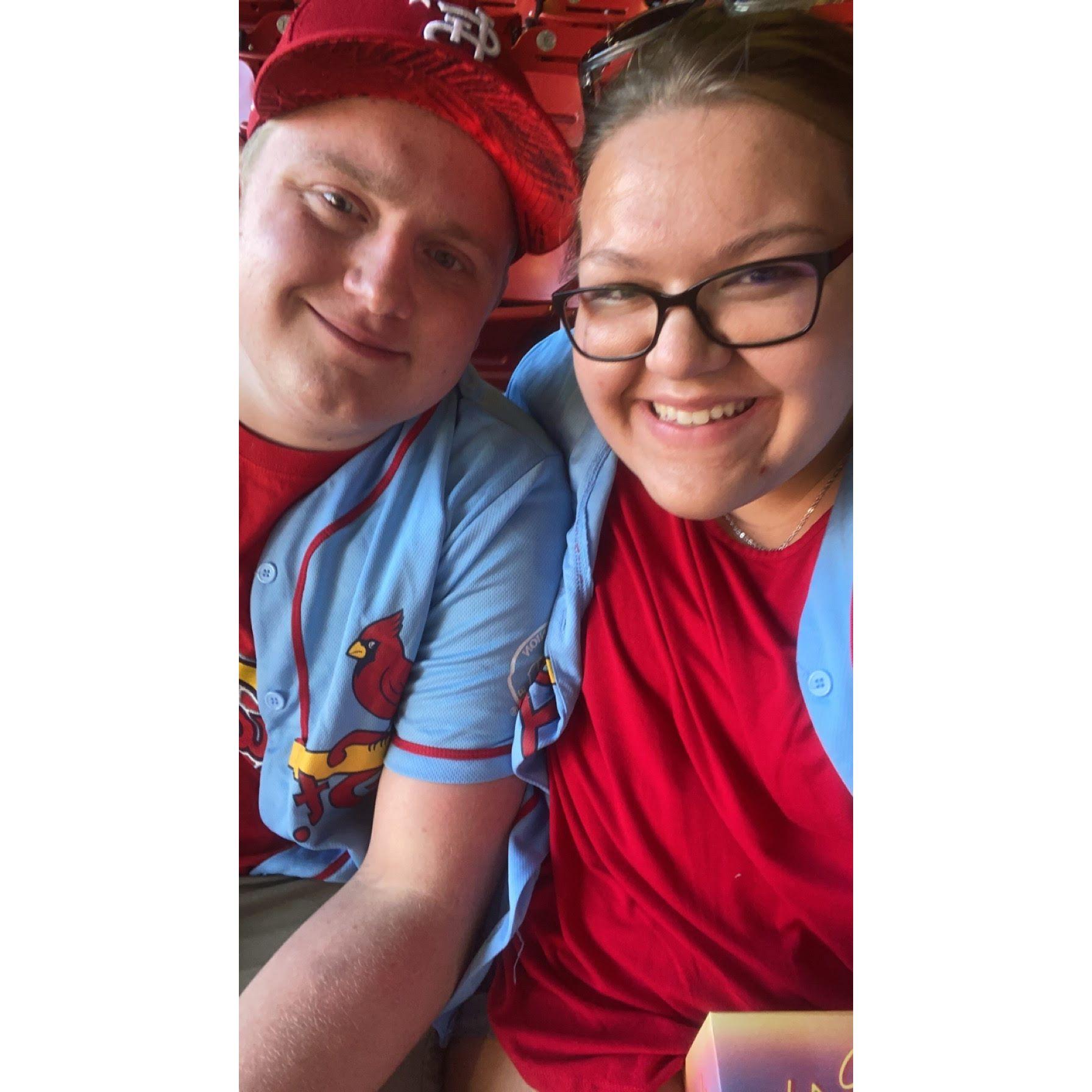 Amber's first Cardinals game