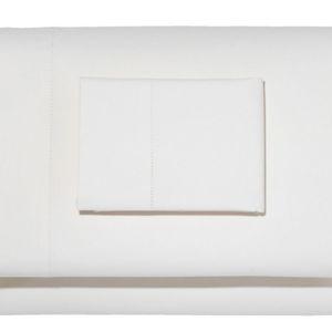 White / Queen - 280-Thread-Count Pima Cotton Percale Sheet Set