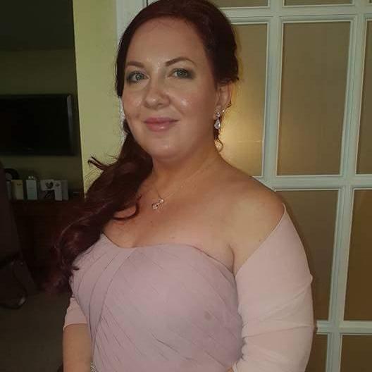 Me in my bridesmaid dress for my friend's wedding. Our first formal event together