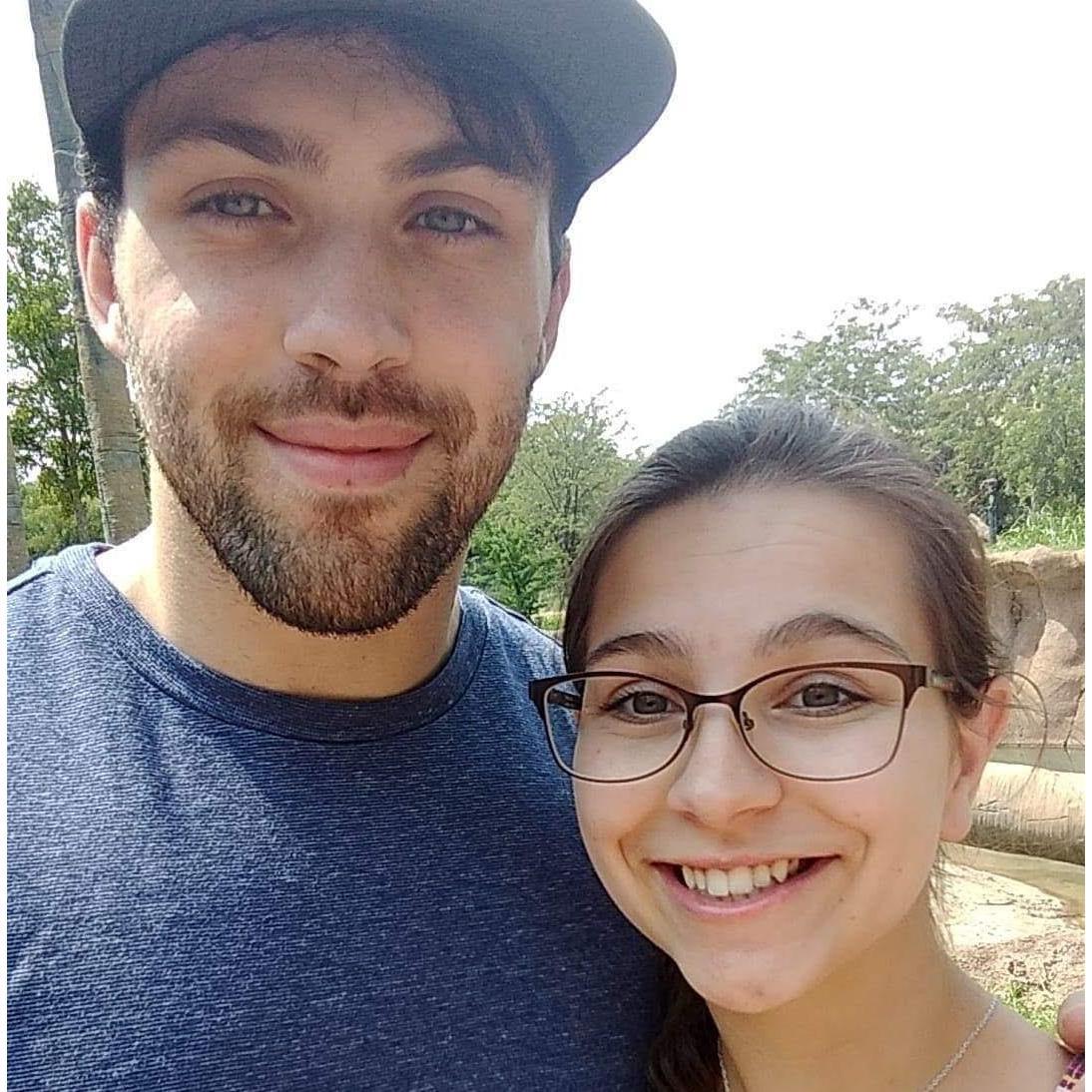 One of our first dates at the Dallas Zoo. We had been dating about a month or so and he took me to the zoo for my birthday. Danny says this is where he first realized that he was in love with me. ♥