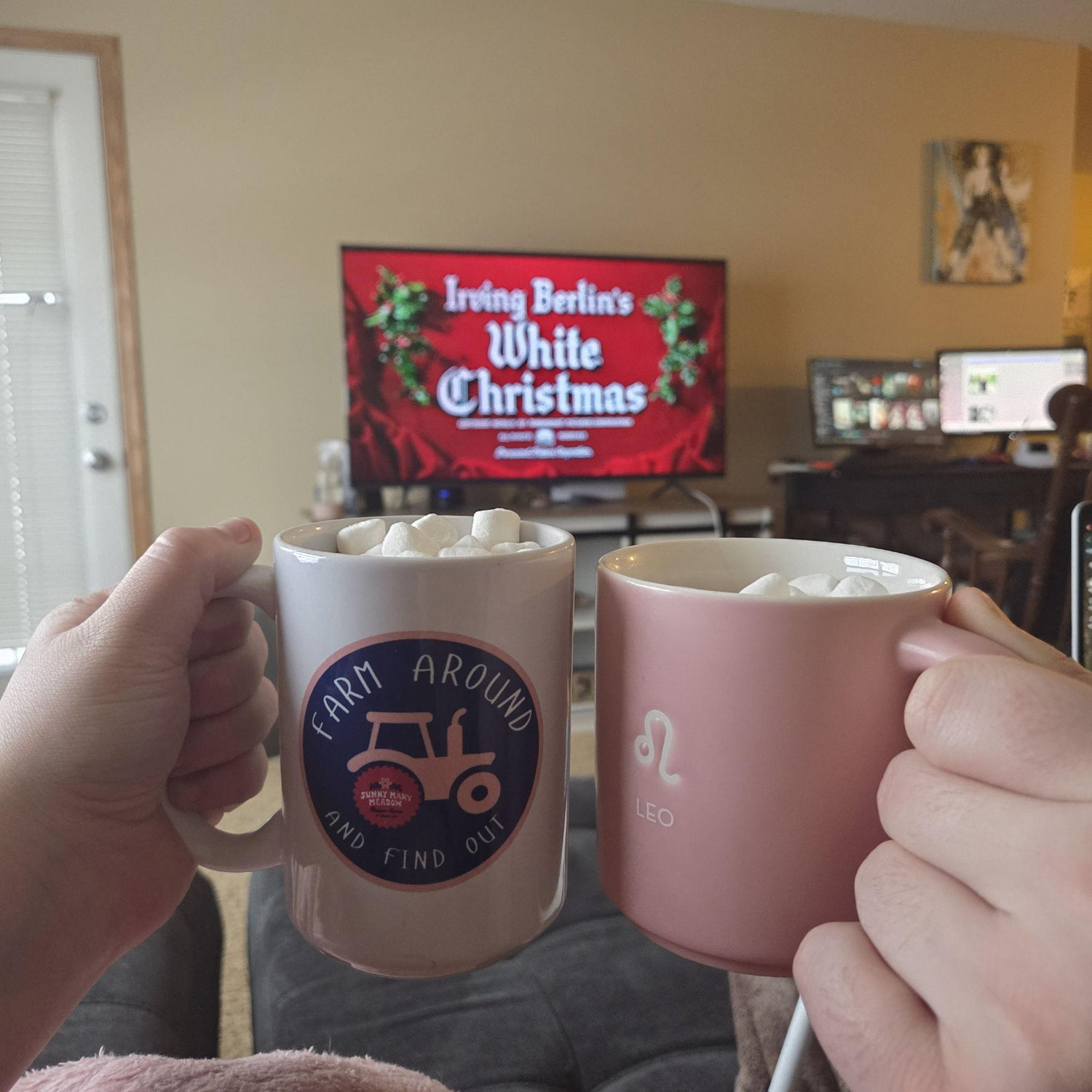 A Christmas Tradition: Homemade Hot Chocolate and "White Christmas"