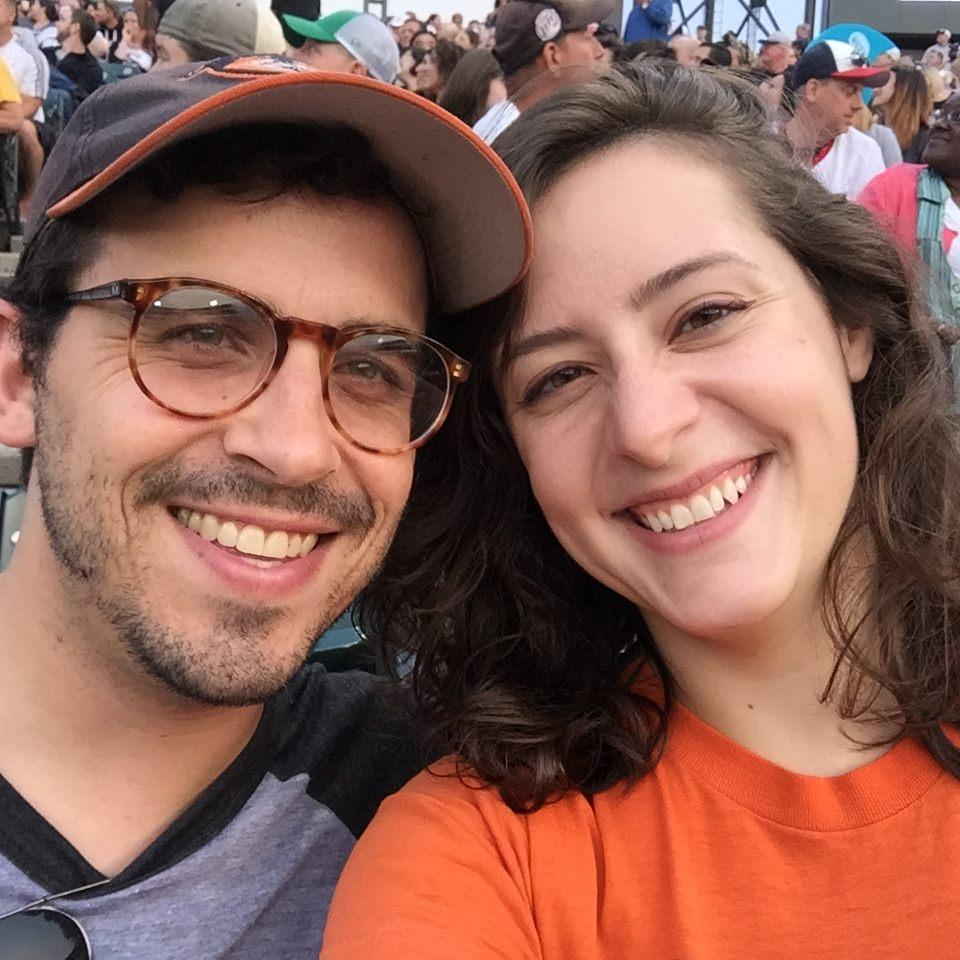 our first orioles (@ white sox) game together in 2015 <3 and stephen stuck around even though kelly yells a lot at strangers at baseball games <3