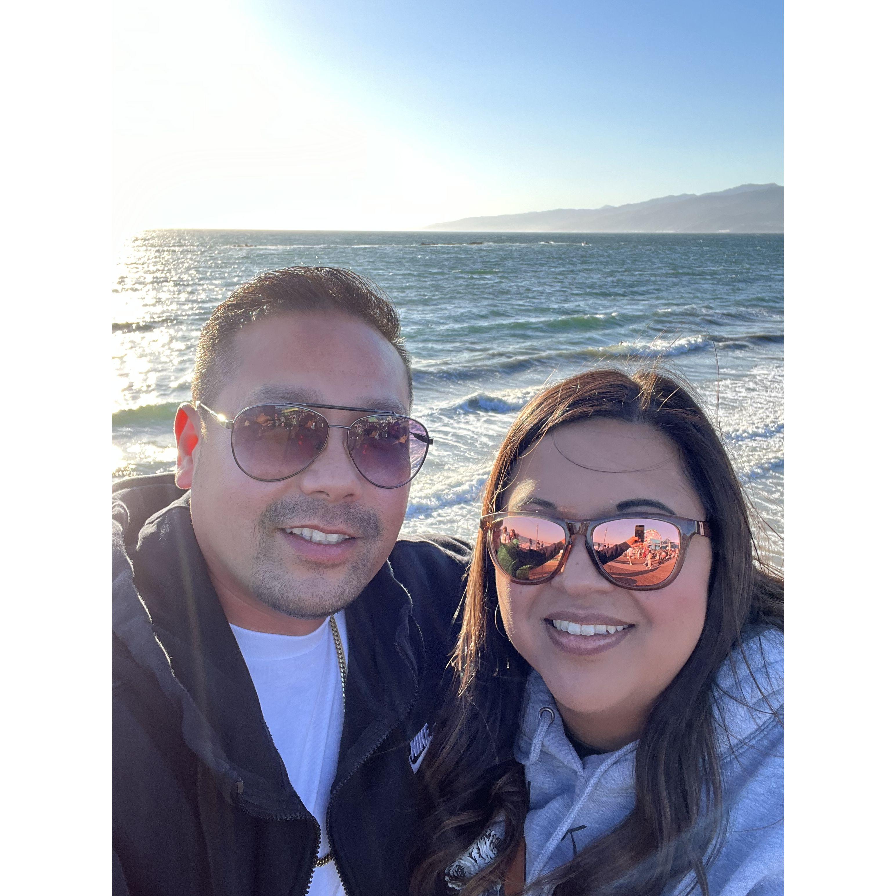 Our first trip together...Santa Monica Pier.