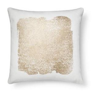 Metallic Square Throw Pillow Cream - Threshold™