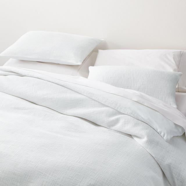 Lindstrom White Full/Queen Duvet Cover
