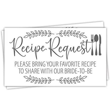 Bring your favorite food recipe on a 4 x 6 card!