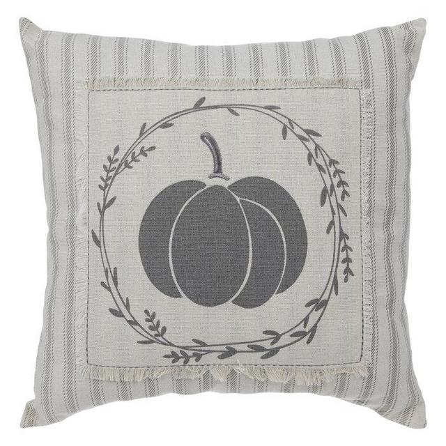 Pumpkin Striped Pillow