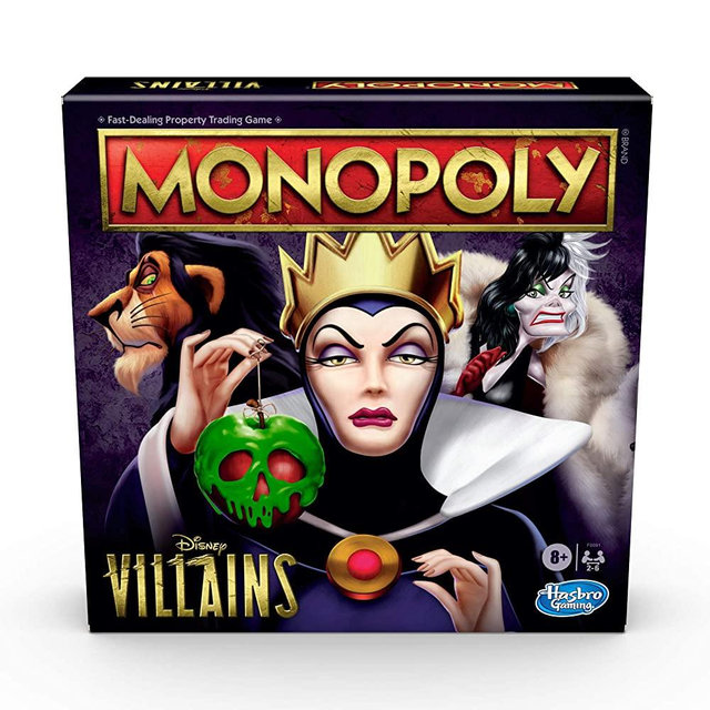 Hasbro Gaming Monopoly: Disney Villains Edition Board Game for Kids Ages 8 and Up, Play as a Classic Disney Villain