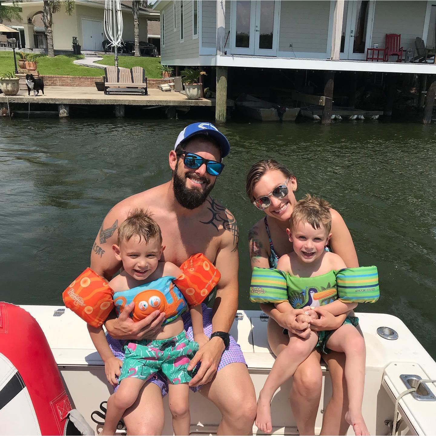 One of our first times hanging out as a family at Mr. Carl & Mrs. Tammy's house!