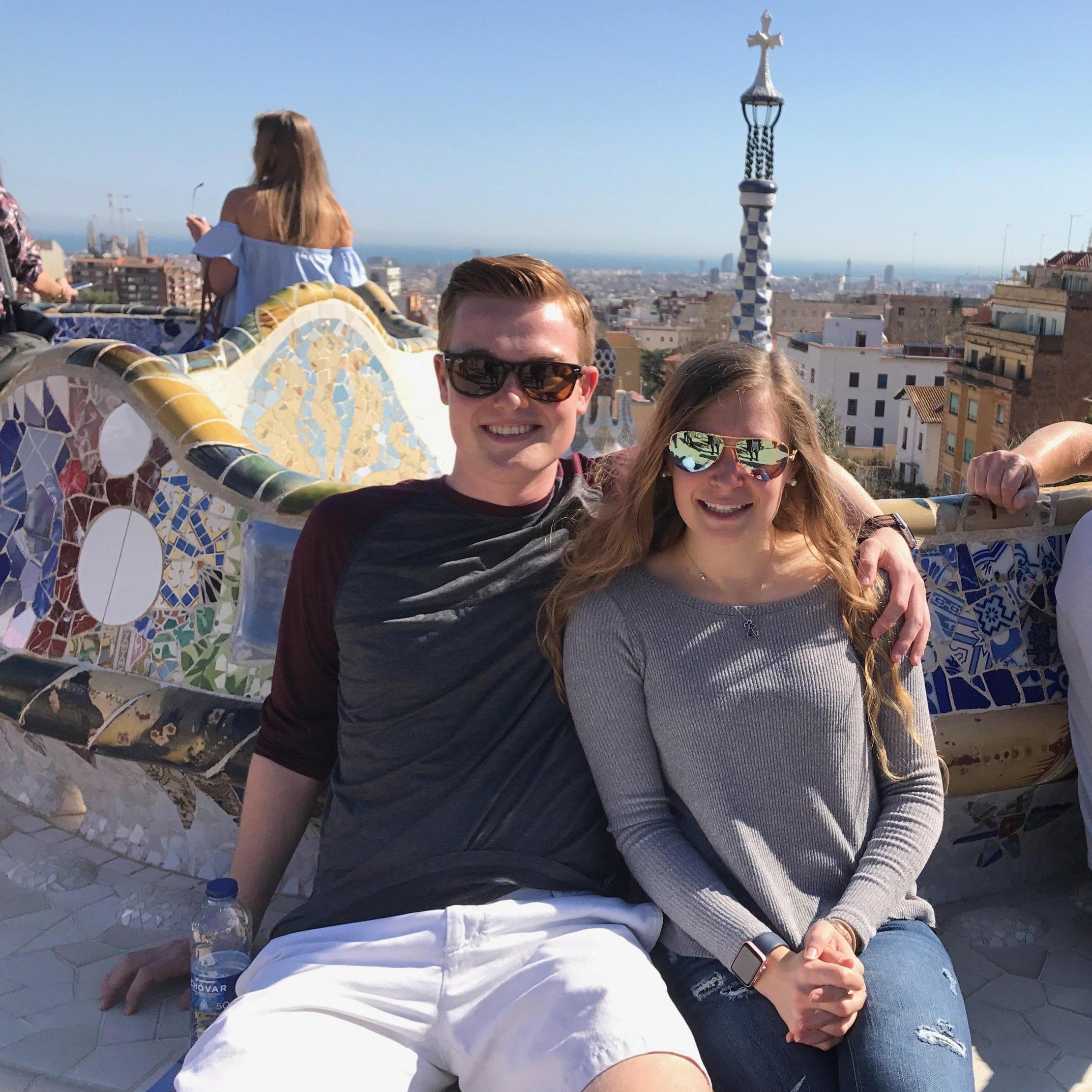 Park Guell in Barcelona, Spain - 2017