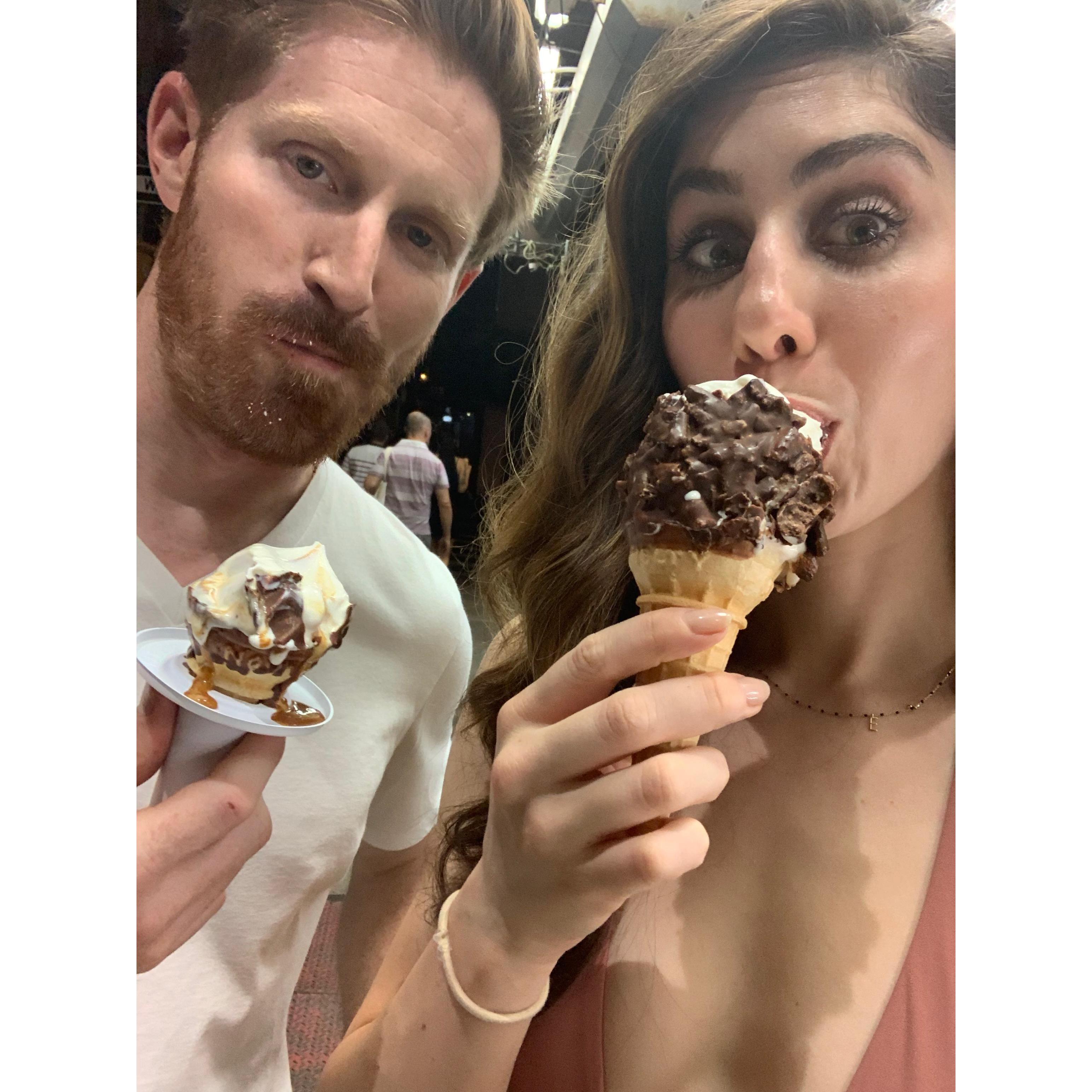 Our two favorite things - New York and Ice Cream!